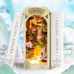 Book Nook Model Opadająca Sakura